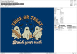 Trick Treat V2 Embroidery File 6 sizes