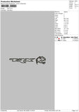 Trxembro Embroidery File 6 sizes