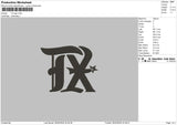 Tx 0603 Embroidery File 6 sizes