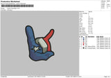 Texashand Embroidery File 6 sizes