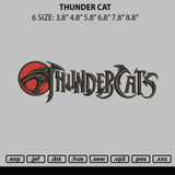 Thunder Cats Embroidery File 6 sizes