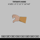 Tiffanys Hand Embroidery File 6 Sizes