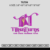 Tiltsn Embroidery File 6 sizes