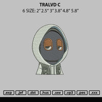 Travld C Embroidery file 6 sizes