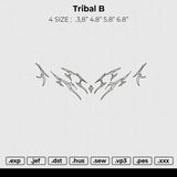 Tribal B Embroidery