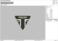 Triumph L Embroidery File 6 sizes