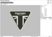 Triumph L Embroidery File 6 sizes