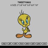 Tweety0802 Embroidery FIle 6 sizes