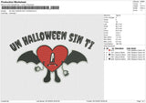 UN HALLOWEEN SIN TI WINGS Embroidery