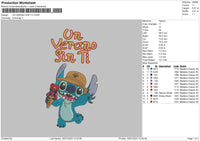 Un Verano Sin Ti 02 Embroidery File 6 sizes