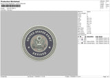 Usa R Embroidery File 6 sizes