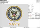 Navycircle Embroidery File 6 sizes