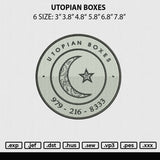 Utopian Boxes Embroidery File 6 sizes