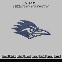 Utsa M Embroidery File