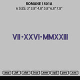 Romane 1501a Embroidery File 6 sizes