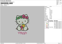 Virgo Hk Embroidery File 6 sizes