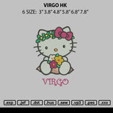 Virgo Hk Embroidery File 6 sizes