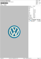 vw logo Embroidery