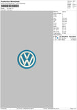 vw logo Embroidery