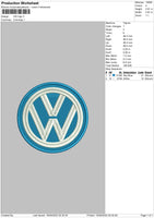 vw logo Embroidery