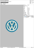 vw logo Embroidery