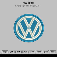 vw logo Embroidery