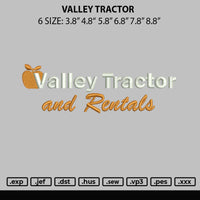 Valley Trector Embroidery File 6 sizes