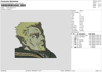 Vinland Saga Embroidery File 6 sizes