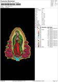 Virgen Maria Embroidery File 6 sizes