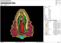 Virgen Maria Embroidery File 6 sizes