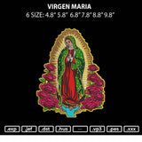 Virgen Maria Embroidery File 6 sizes