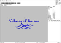 The Sea Embroidery File 6 sizes