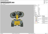 Robot Realistic Embroidery File 6 sizes