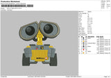 Robot Realistic Embroidery File 6 sizes