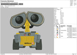 Robot Realistic Embroidery File 6 sizes