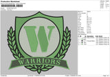 Warriors Embroidery