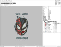 We Are Venom Embroidery