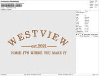 WESTVIEW Embroidery
