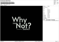 Why Not 02 Embroidery File 6 sizes