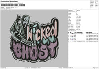 Wicked Ghost V02 Embroidery File 6 sizes