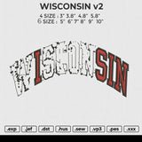 Wisconsin V2 Embroidery