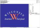 Wisconsin W Embroidery