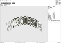 Wisconsin V1 Embroidery