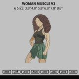 Women Muscle V2 Embroidery File 6 sizes