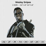 Wesley Snipes Embroidery