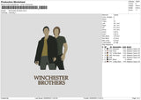 Brothers W Embroidery File 6 sizes