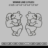 Winnie Line Embroidery 2 Files