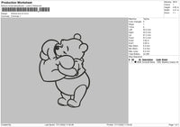 Winnie Line Embroidery 2 Files