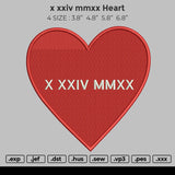 X XXIV MMXX Heart