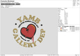 Yamb G Embroidery File 6 sizes